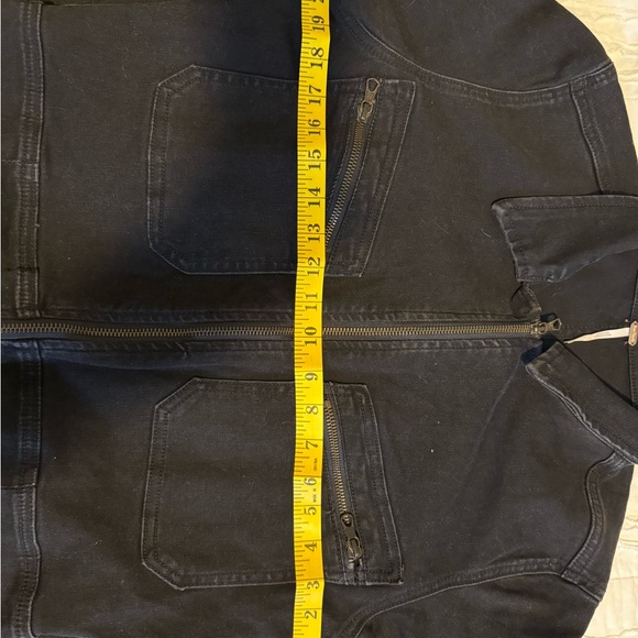 Free People Black Denim Jumpsuit - Picture 3 of 9